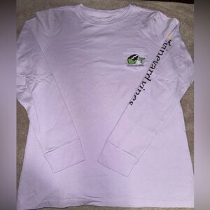 Vineyard Vines Halloween Light Purple Long Sleeve Tee